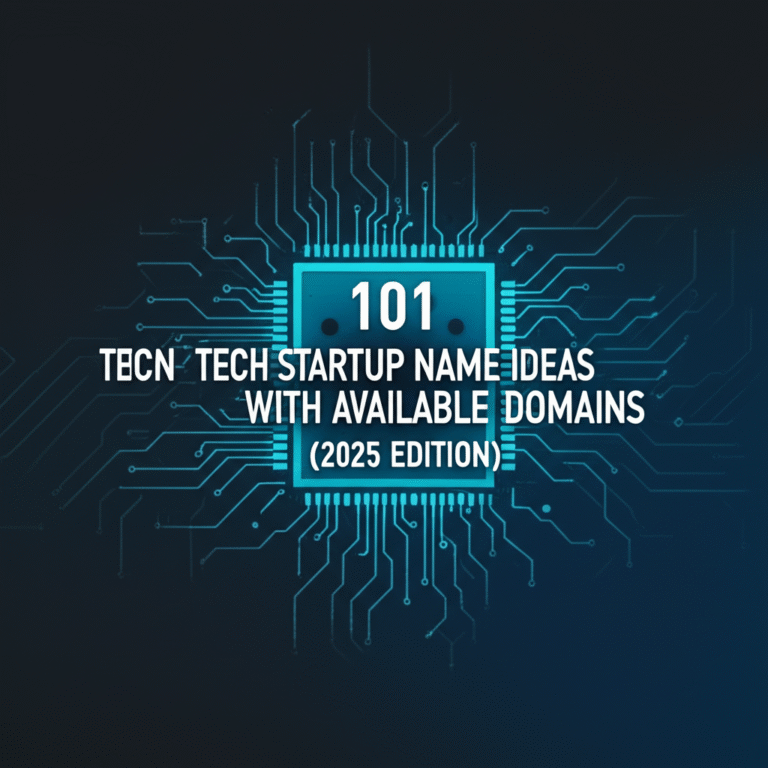 Hero image for blog post: 101 Tech Startup Name Ideas with Available Domains (2025 Edition)