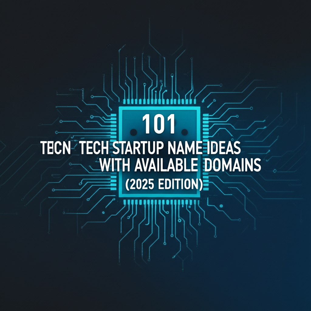 Hero image for blog post: 101 Tech Startup Name Ideas with Available Domains (2025 Edition)