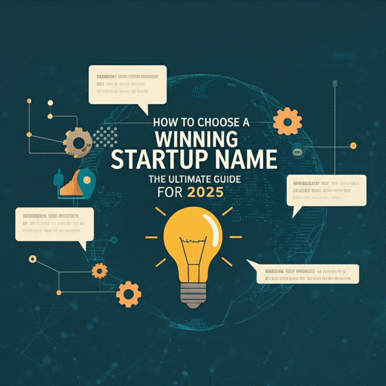 Hero image for blog post: How to Choose a Winning Startup Name: The Ultimate Guide for 2025
